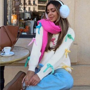 Colorful Bow Sweater